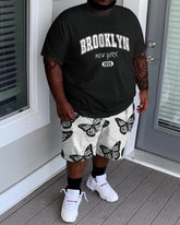 Fashion Casual Street Lost Love Plus Size Set